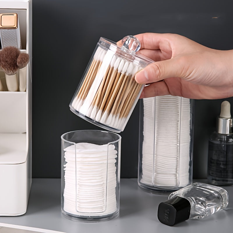 Clear Swab Holders With Lid & Dust proof Storage Jars
