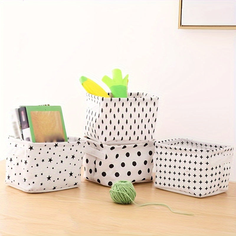 Foldable Fabric Storage Basket: Tabletop Organization