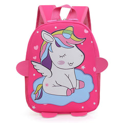 Kids Backpack Unicorn Dinosaur Pattern School Bag