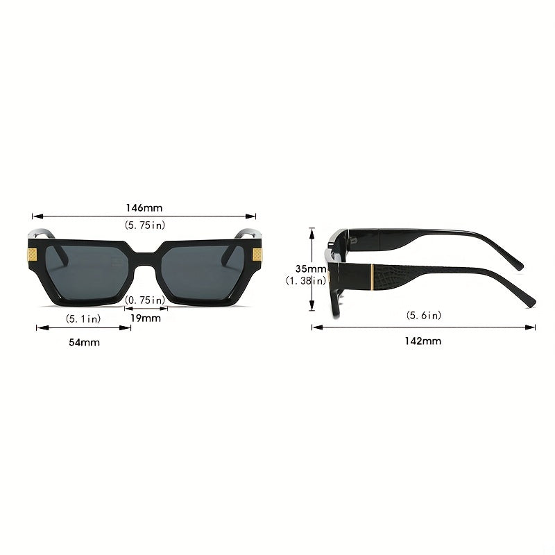 Y2K Square Sunglasses Jelly Block Glasses UV400