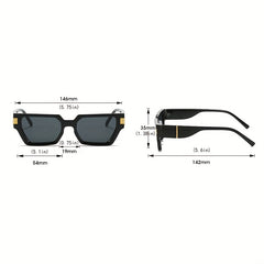 Y2K Square Sunglasses Jelly Block Glasses UV400