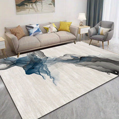 Modern Extra Large Area Rug for Living Room Crystal Velvet Non-slip Soft Mat