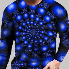 3D Pattern Print Men's Graphic Long Sleeves T-shirt Spring Autumn Tops