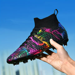 Boy's High Top Non Slip Football Cleat With Spikes