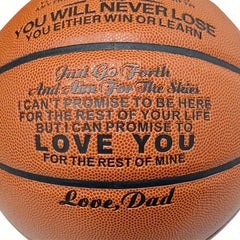Engraved Basketball for Son Graduation Birthday Christmas