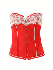 Strapless Corset Retro Style Slimming Lace Up Body Shaper