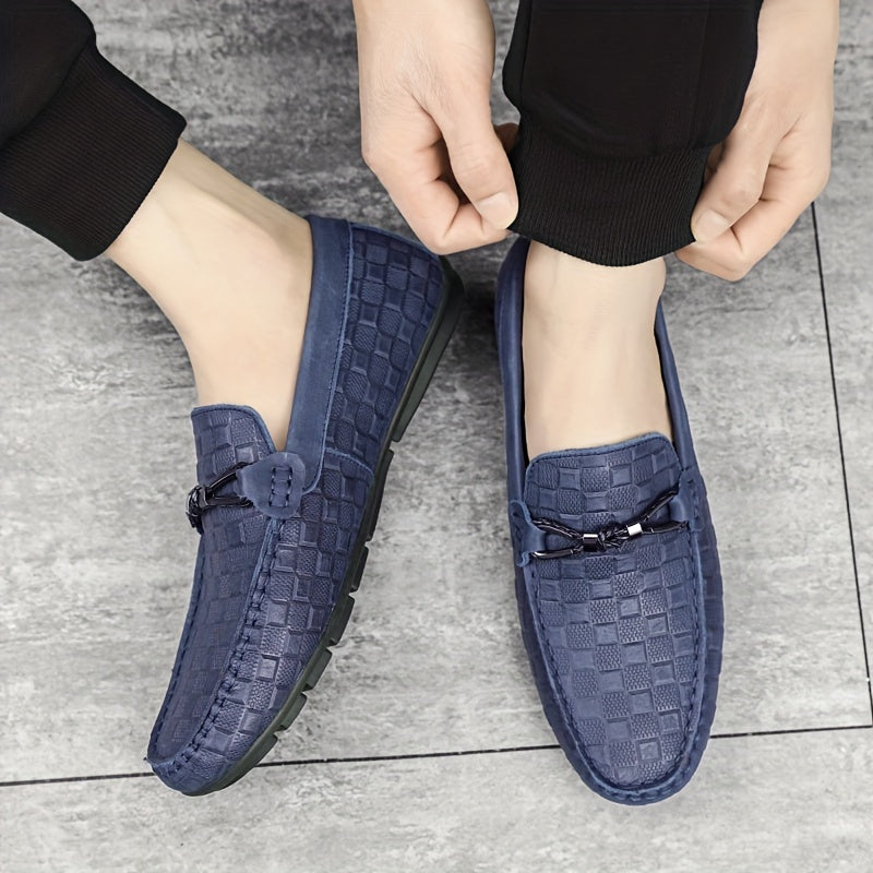 Men's Plaid Loafers Sneakers