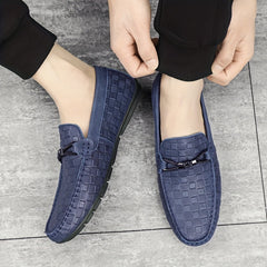 Men's Plaid Loafers Sneakers