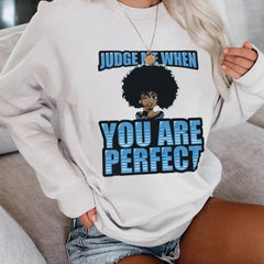 Cartoon Figure & Letter Print Sweatshirt for Women