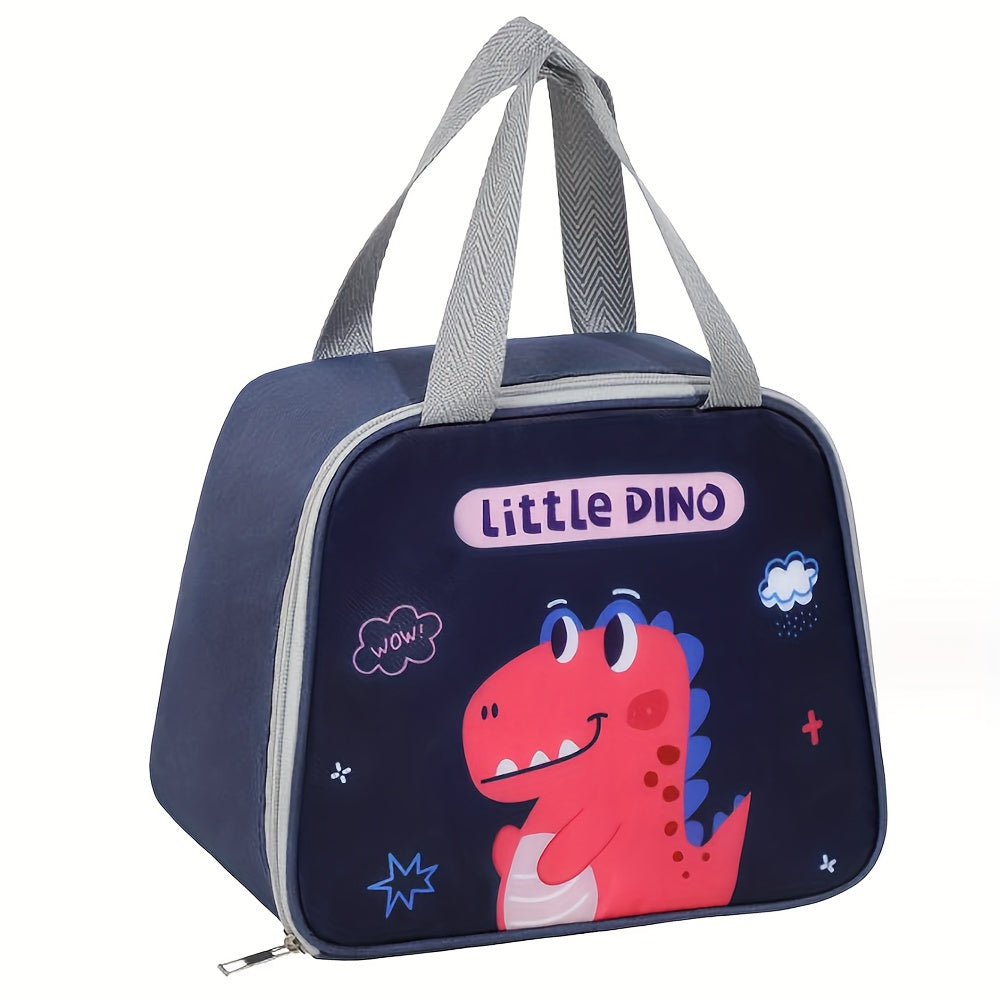 Cartoon Lunch Bag Oxford Cloth Bento Bag for Outdoor Camping