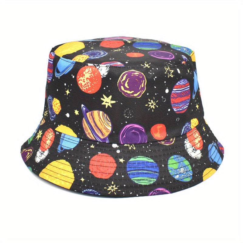Submarine Animal Mushroom Pattern Fisherman Hat Outdoor Sunshade Cap