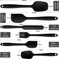 6-Piece Silicone Cooking Utensil Set - Kitchen Baking Mixing Gri
