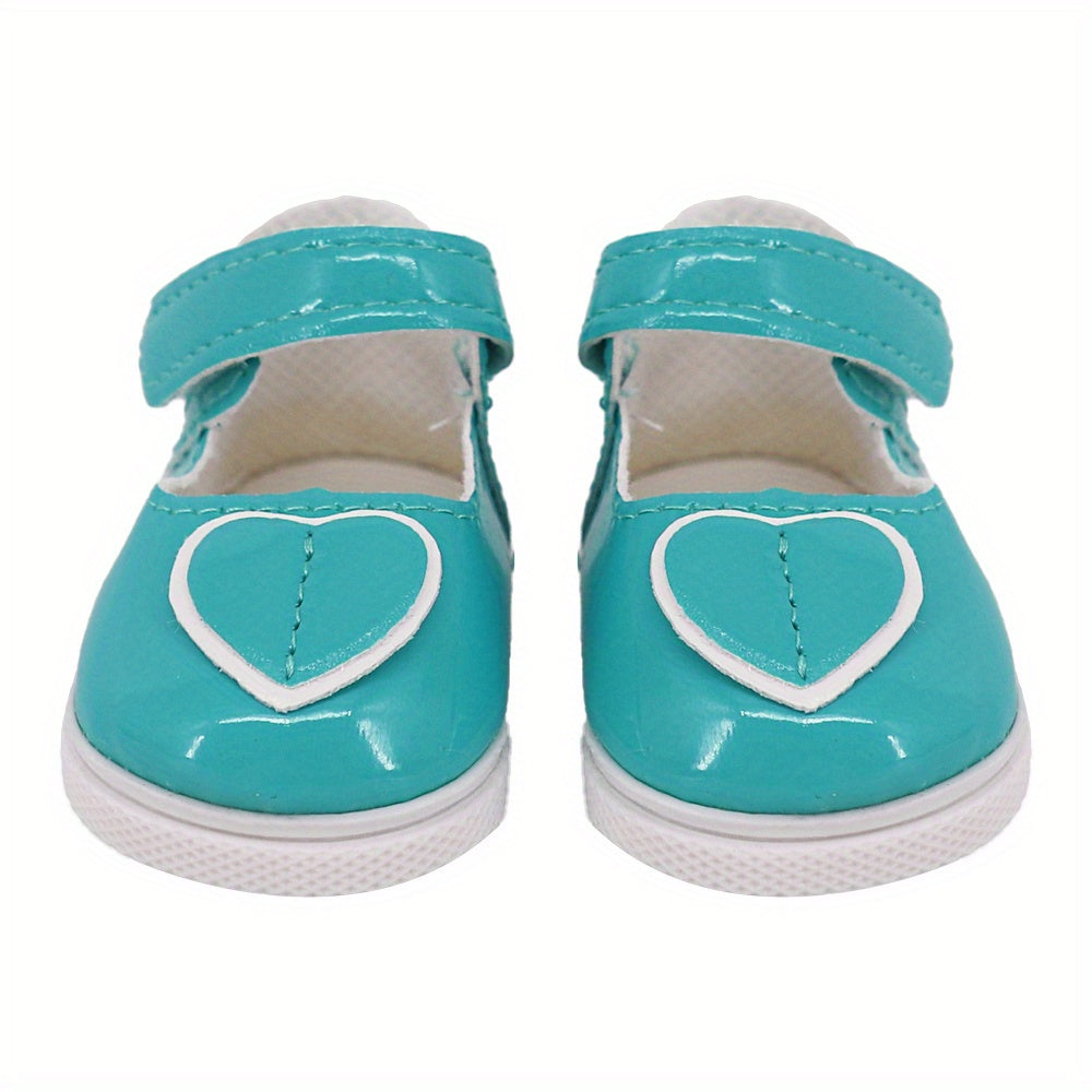45 72cm Doll Love Pattern Leather Shoes Direct Sales