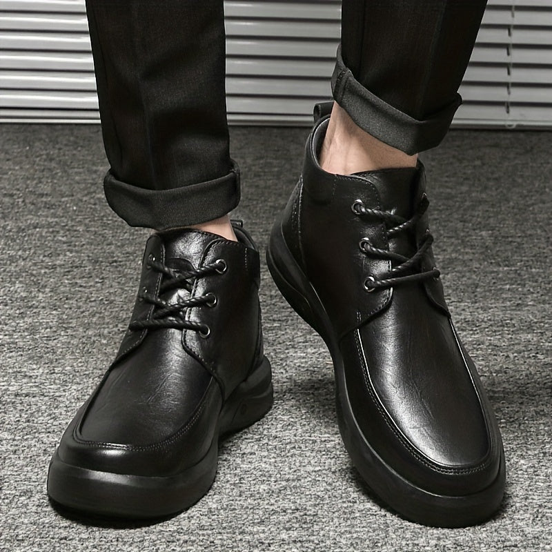 Men's Leather Chukka Boots Wear Resistant Non Slip Riding Boots