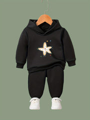 Star Graphic Girls Activewear Set For Sports
