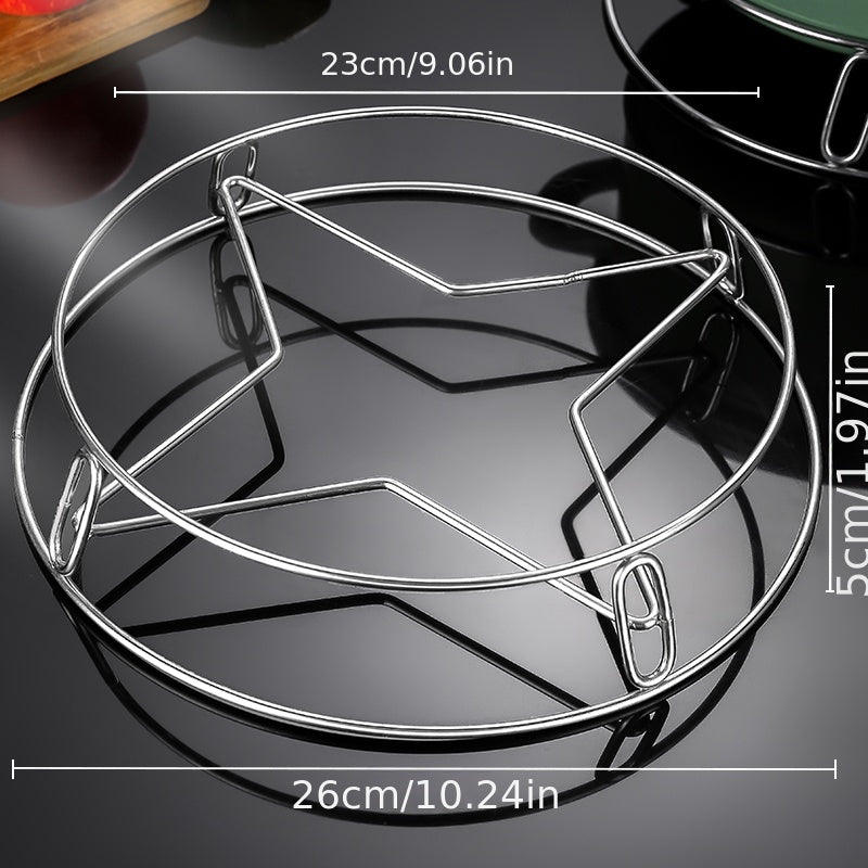 Stainless Steel Pot Rack Kitchen Storage Thickened Insulation Support