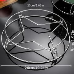 Stainless Steel Pot Rack Kitchen Storage Thickened Insulation Support