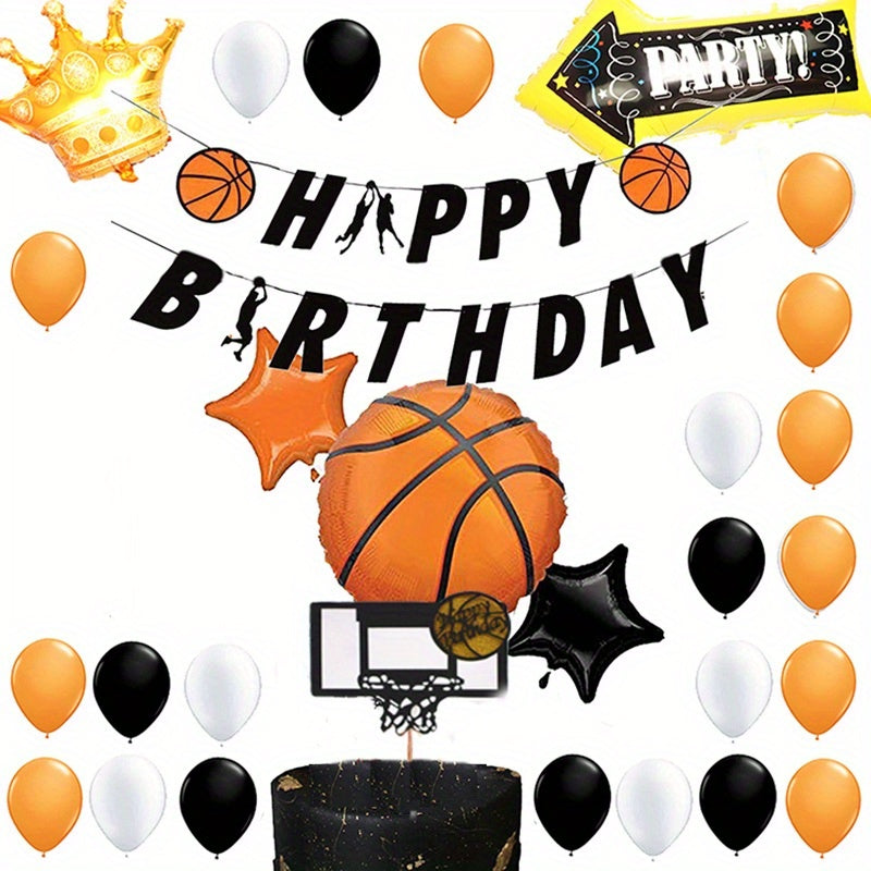 Car Birthday Party Supplies Animal Party Decorations Basketball Decoration Set
