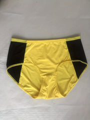 3 Pack Plus Size Panties Set Colorblock High Waisted Briefs