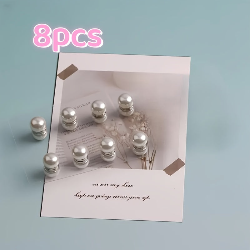 8pcs Magnetic Veil Set for Weddings Bridal Parties - Minimalist Style
