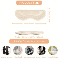 4D Sponge Heel Insoles Anti Wear Heel Stickers Thickened Heel Pad