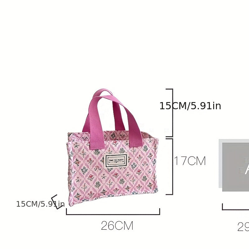 Floral Lunch Box Bag Lace Storage Bag Mommy Bag