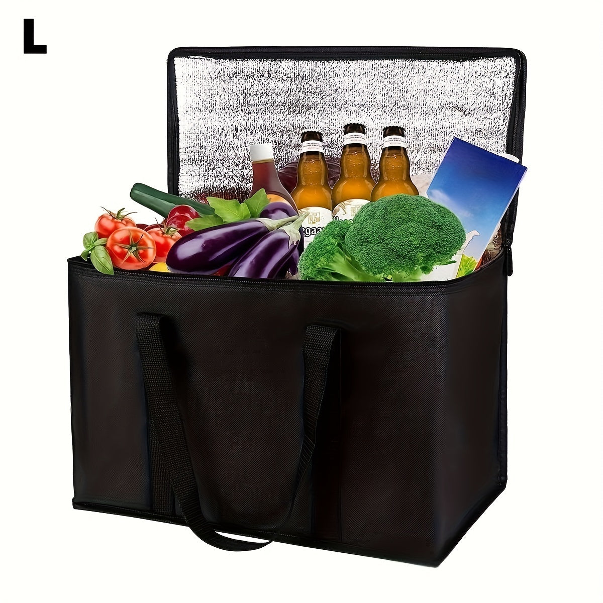 XL Insulated Bag Keeps Food Hot & Cold Reusable Grocery Tote Soft Cooler
