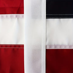 American Flag With Embroidered Stars And Brass Grommets