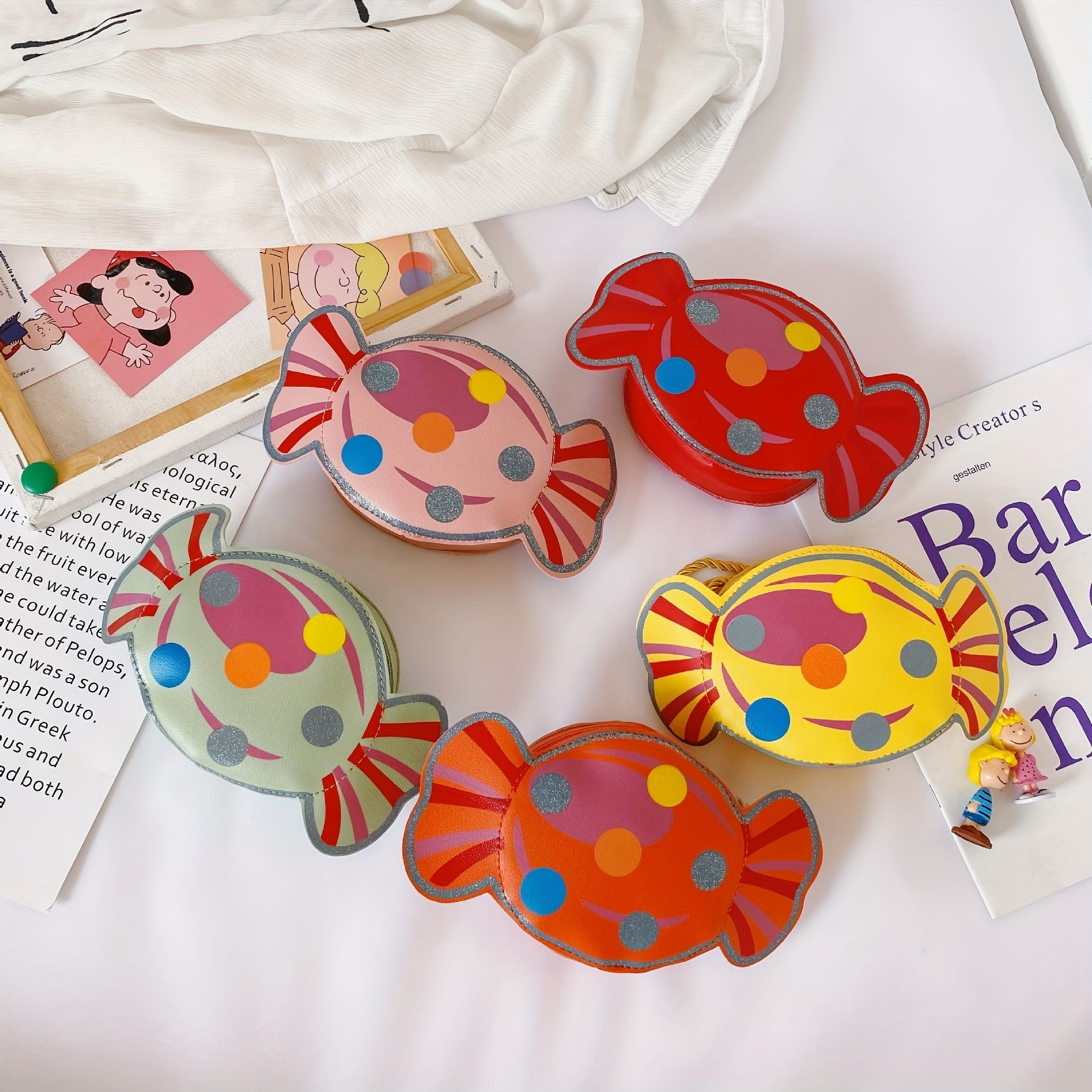 Cute Cartoon Candy Messenger Bag Crossbody Coin Purse Wallet Gift