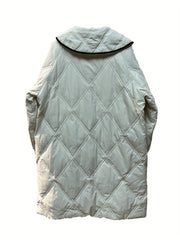 Stylish Lapel Puffer Jacket Winter Warm Coat Women's Clothing