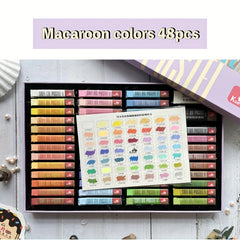 48 Colors Soft Pastels Set For Art Painting Drawing Blending