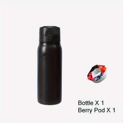 22oz Stainless Steel Water Bottle Flip Top Leakproof Cup Double Walled