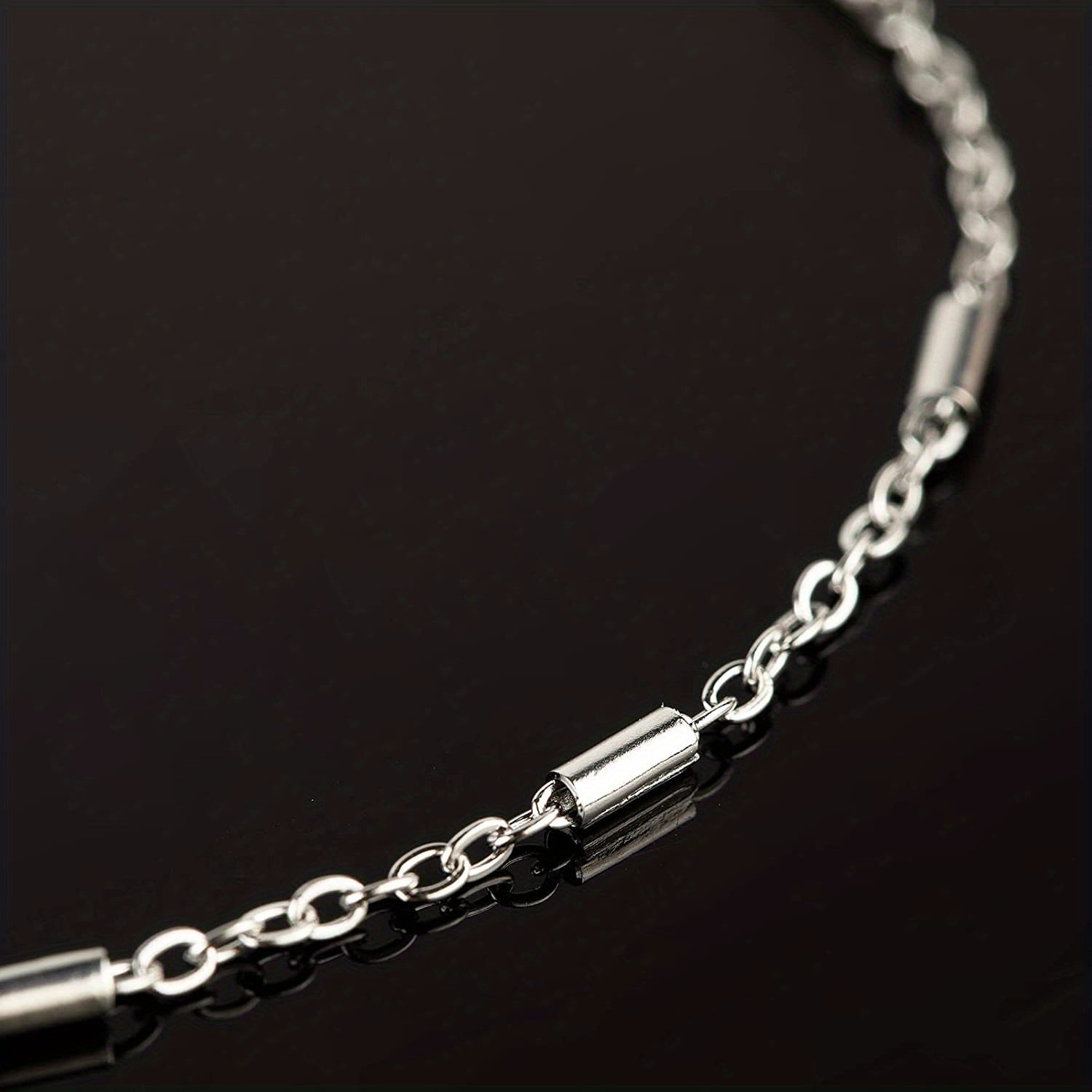 3M Stainless Steel Clip Tube Chain Necklace Extender Chain for DIY Jewelry