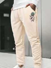 Men's Face Graphic Drawstring Sweatpants