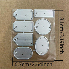 1pc Tags Metal Cutting Dies Stencils Die Cut DIY Scrapbooking