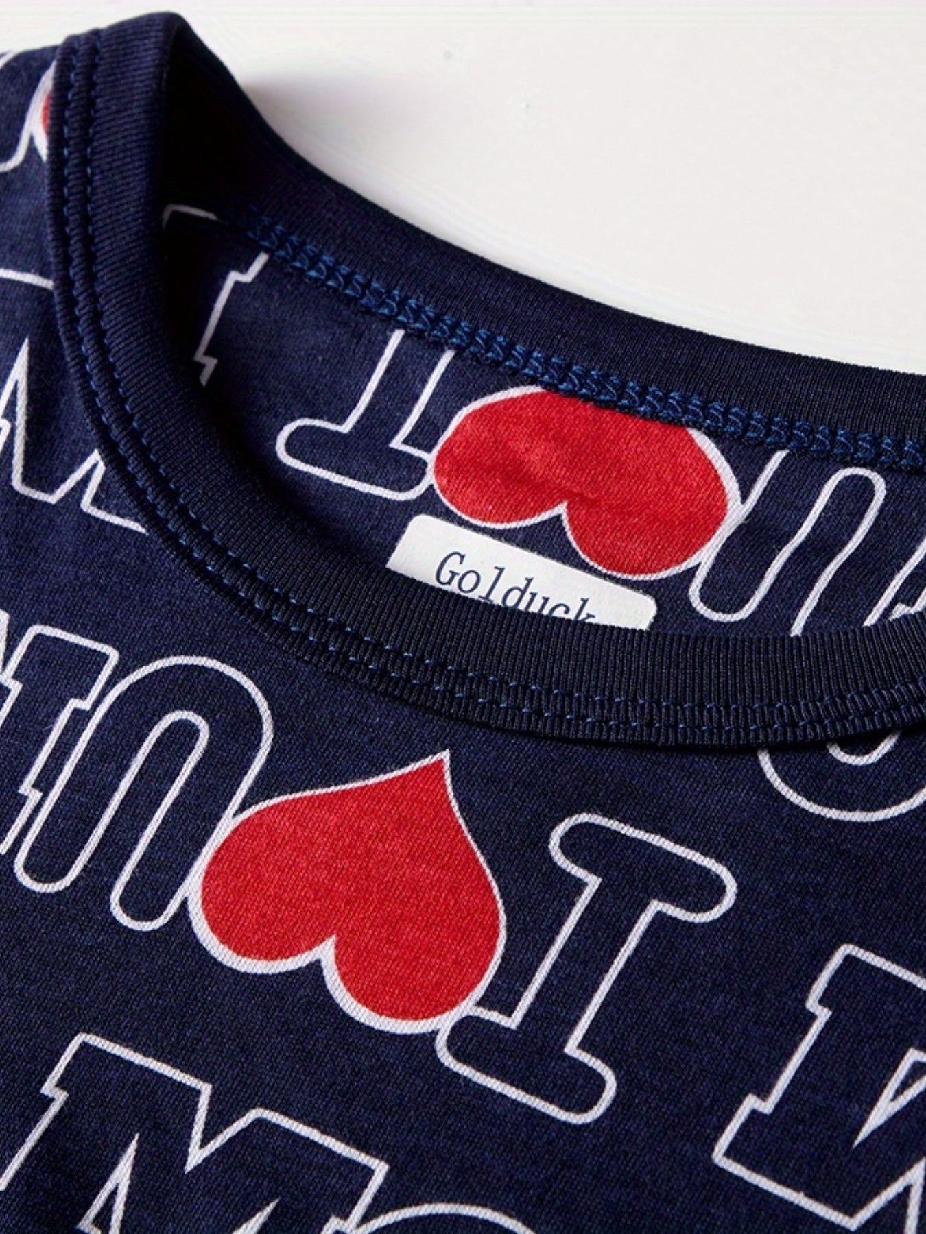 Boys I Love U Mom Pajamas Set Long Sleeves Tops & Bottoms