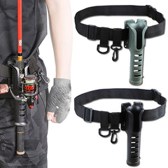 Adjustable Fishing Waist Belt With Rod Holder for Fishmen Outdoors