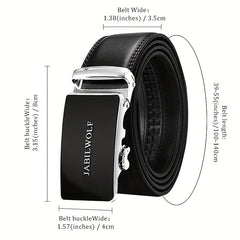 Men's Leather Belt Business Casual Automatic Buckle Belt