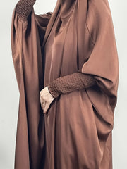 Casual Abaya Dress Women's Plus Solid Batwing Sleeve