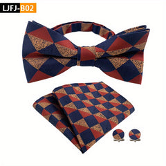 Stylish Paisley Bow Tie Set