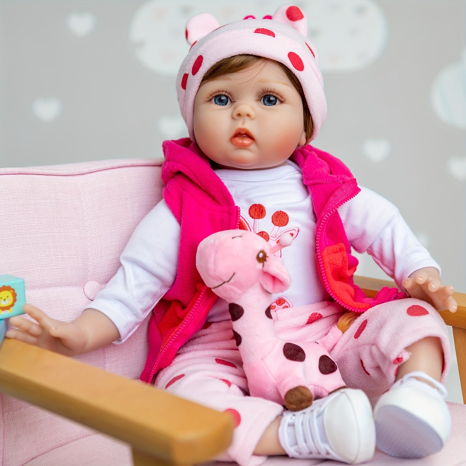 22inch Reborn Baby Doll With Clothes Playmate Kid Toy