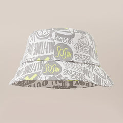 Street Cartoon Big Brim Bucket Hat Basin Hat Face Cover Sun Hat