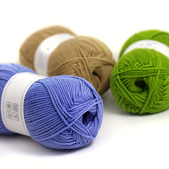 3pcs Assorted Soft 4-Ply Polyester Yarn for Knitting Crocheting