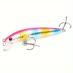10pcs 12pcs Saltwater Fishing Bait 3D Minnow Artificial Bait 2 Treble Hooks