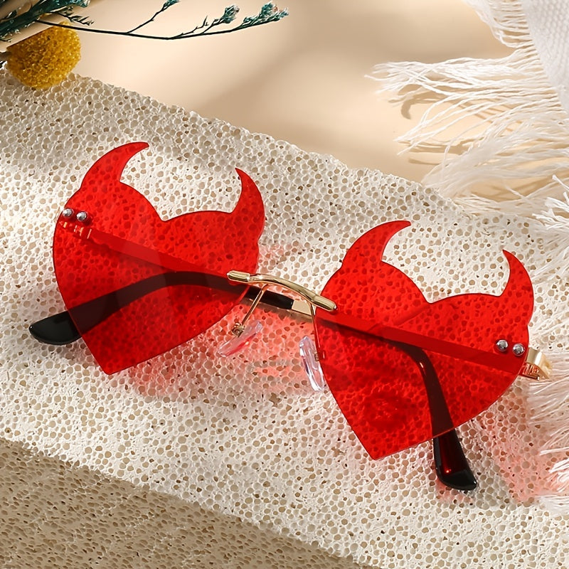 Abnormal Party Rimless Sunglasses for Women