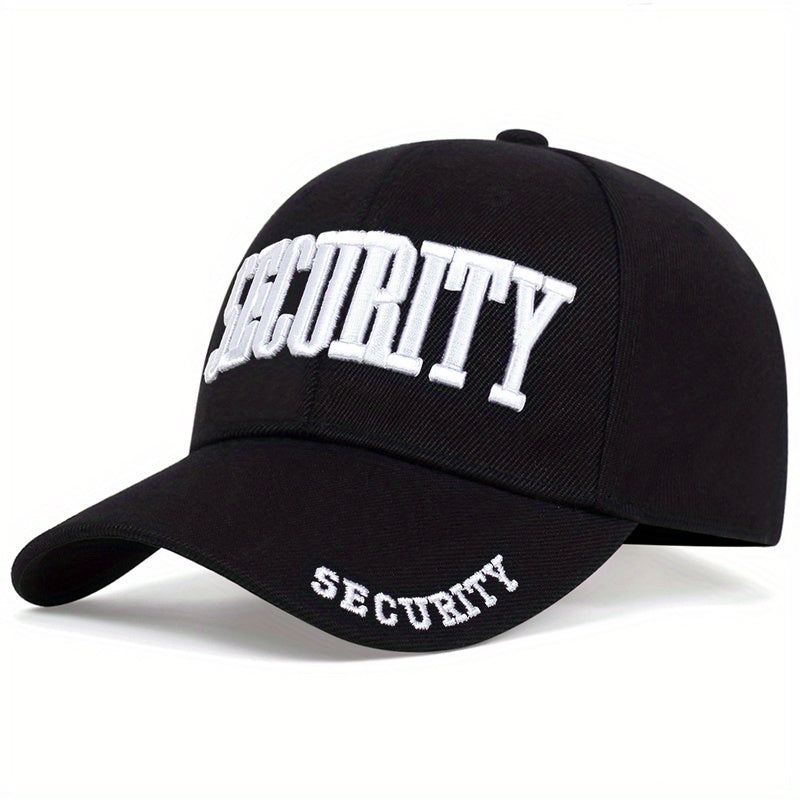 Security Pattern Baseball Cap for Men, Ideal for Outdoor Activities in Spring