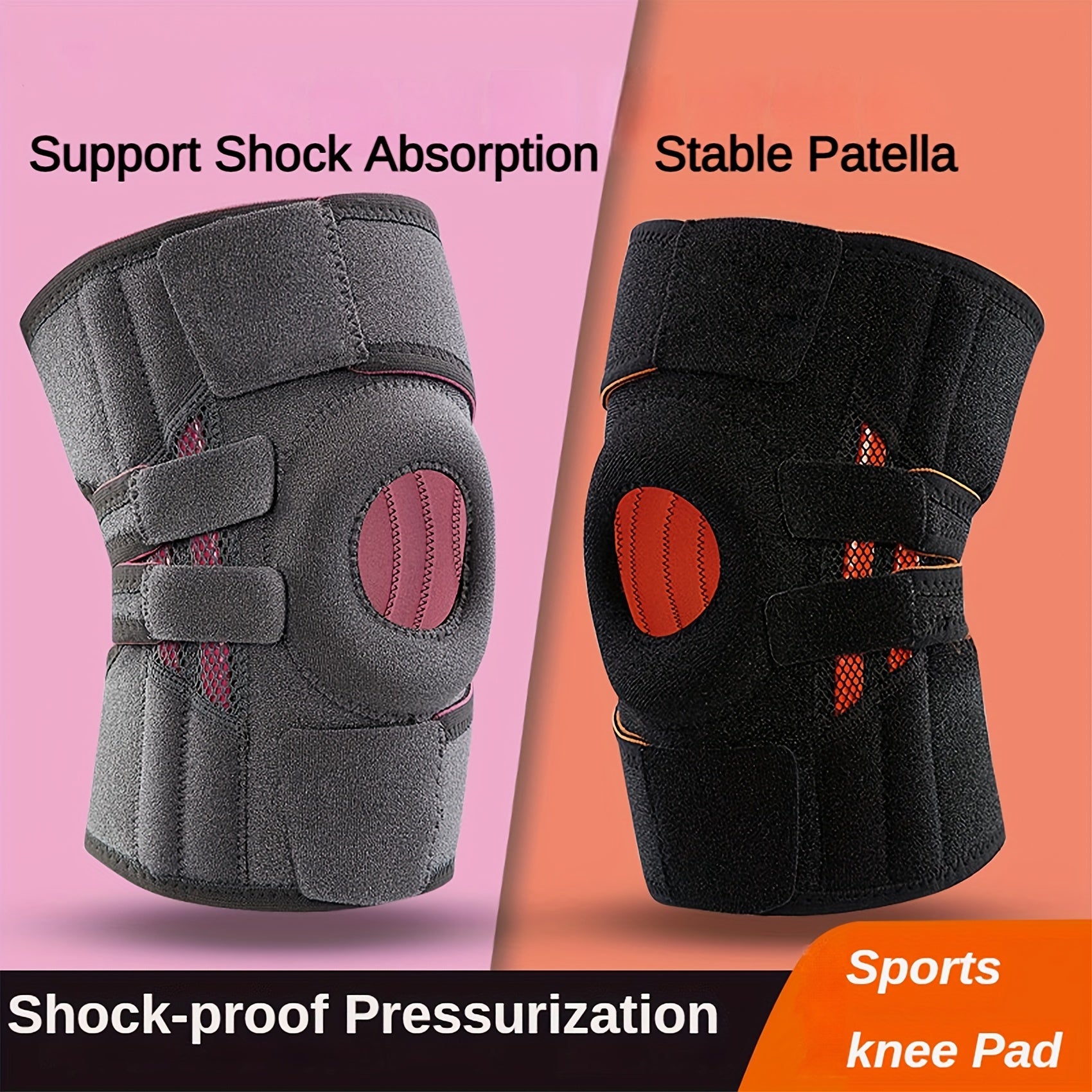 Meniscus Sports Knee Pad Silicone Shock Absorption Support