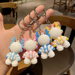3D Space Dragon Keychain PVC Zodiac Dragon Keychain Keyring Gift For Men Women