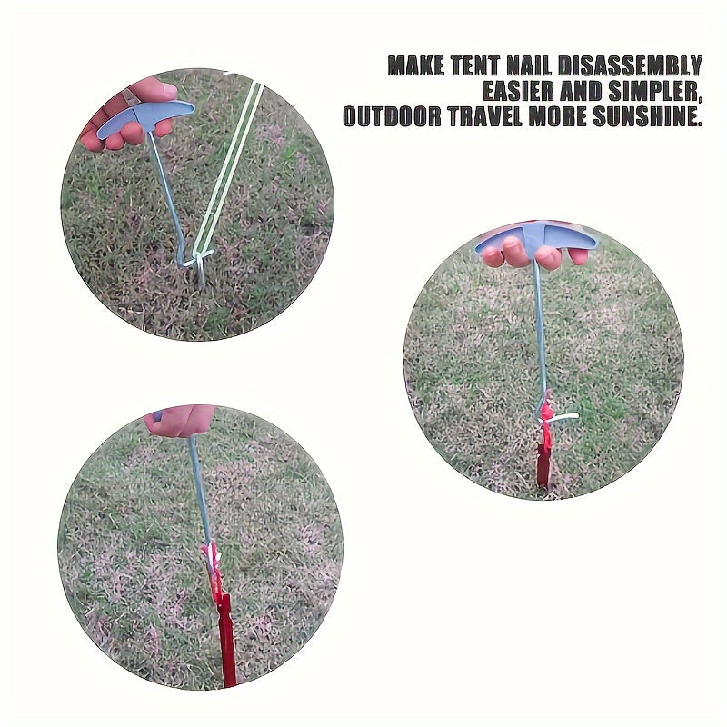 2pcs Ground Nail Puller Tent Peg Nail Puller