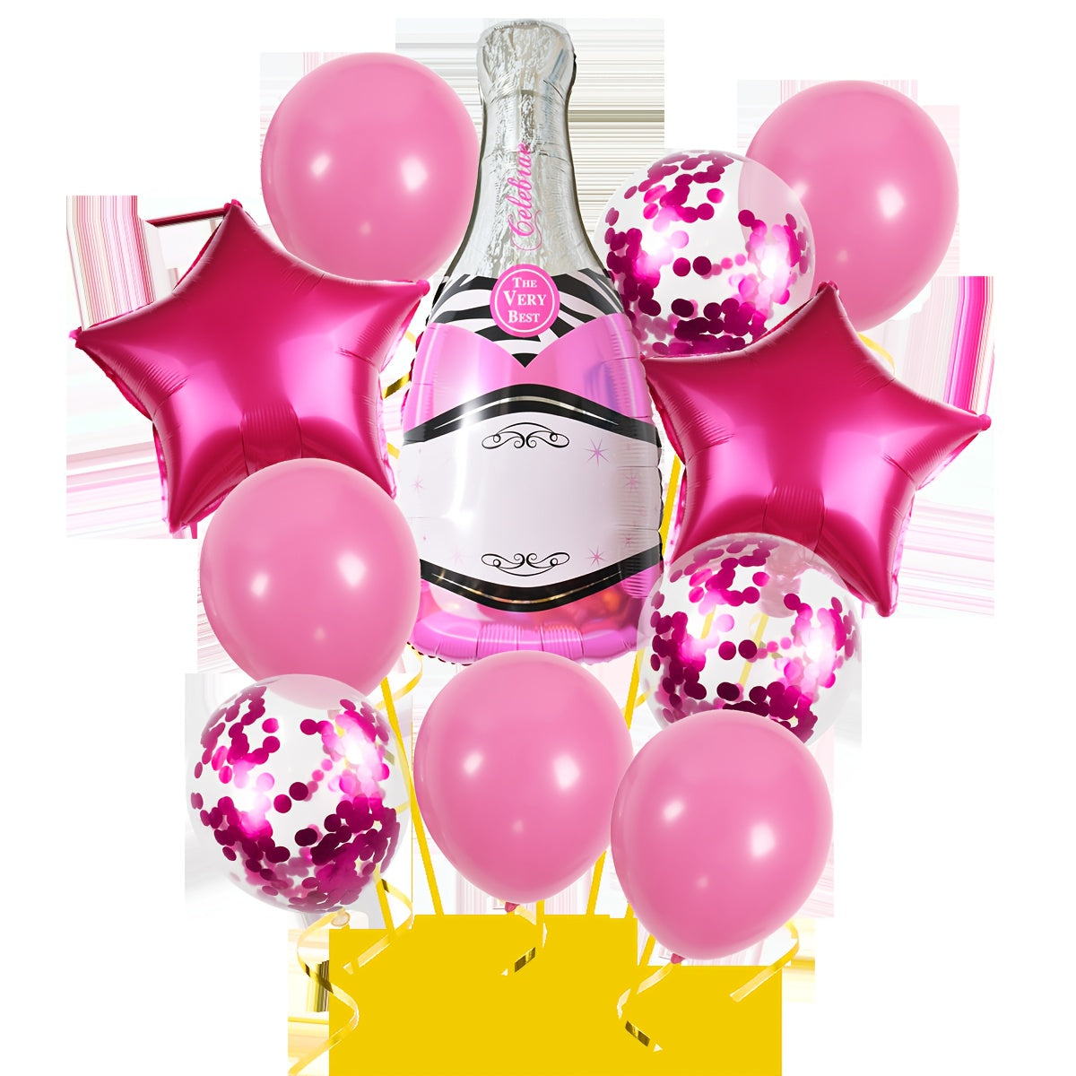 9pc Champagne Beer Balloon Set for Party Decorations